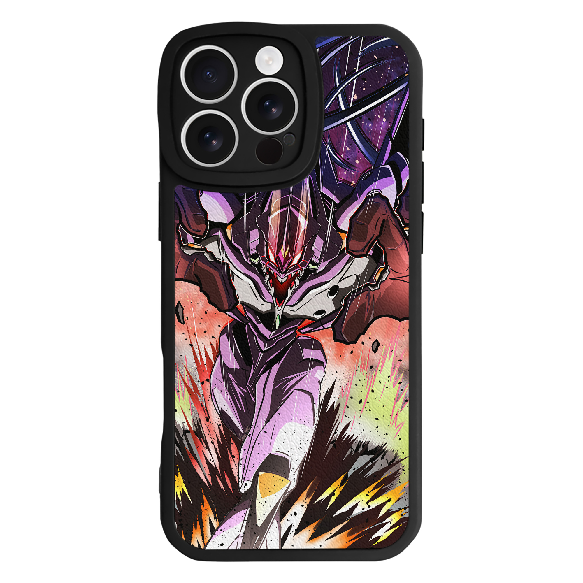 （画像用） EVA 新世紀エヴァンゲリオン 【iPhone 16シリーズ対応】シリコンスマホケース（レザー調） 材質：シリコン